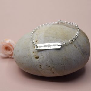 pulsera personalizada plata latidos bebe ecografia