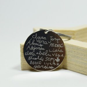 llavero personalizado de plata para profes