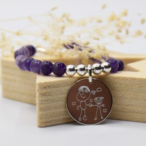 pulsera personalizada con dibujos de niños