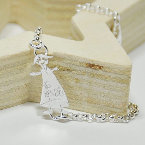 pulsera-de-charms-dibujos-ninos-plata