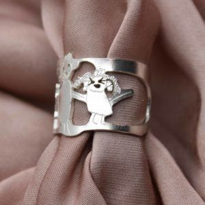 anillo de plata dibujo ninos
