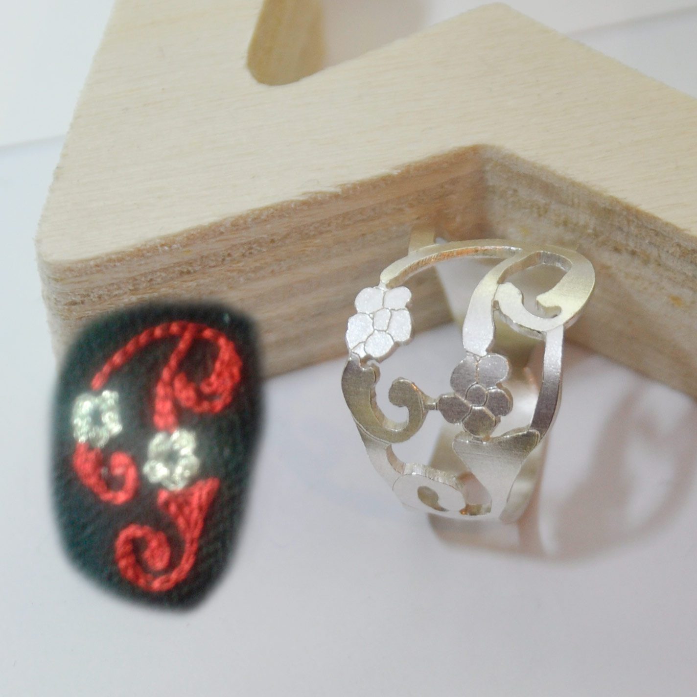 anillo de plata dibujo ninos