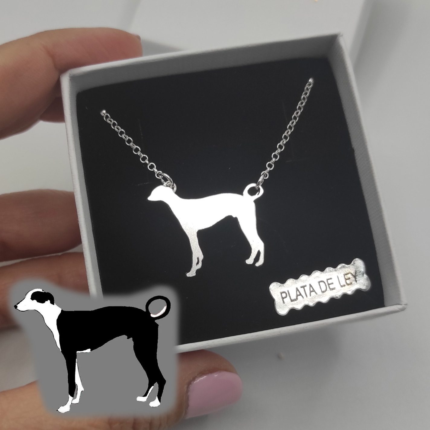colgante de plata personalizado mascota