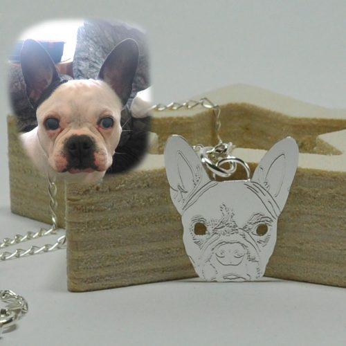 colgante de plata personalizado mascota