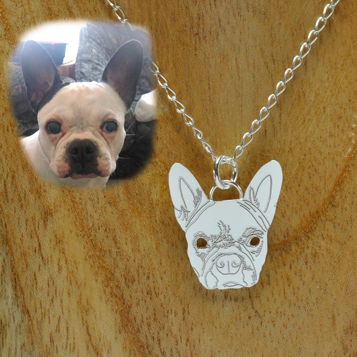 colgante de plata personalizado mascota
