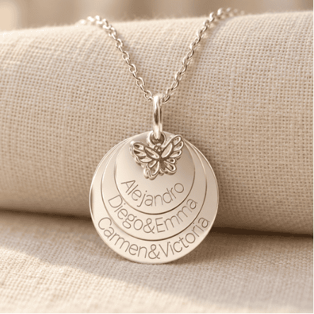 Colgante de plata 3 generaciones