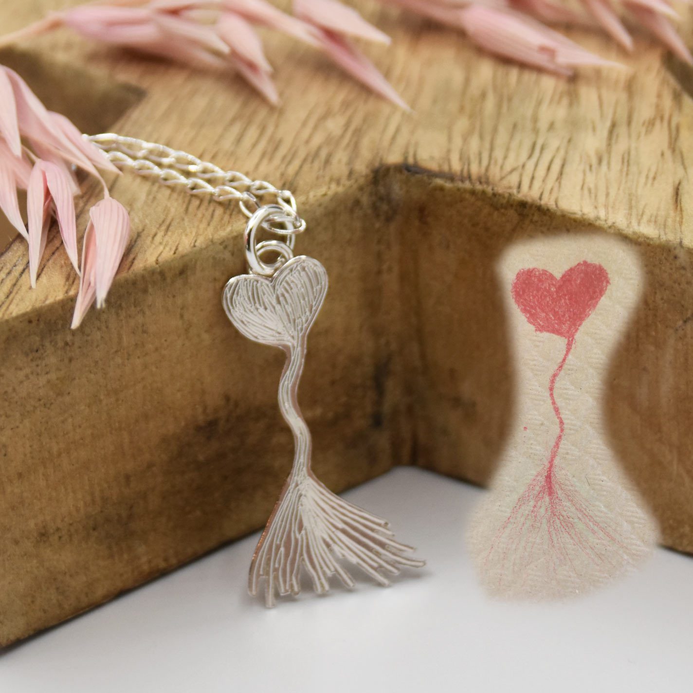 colgante plata personalizado dibujo joya