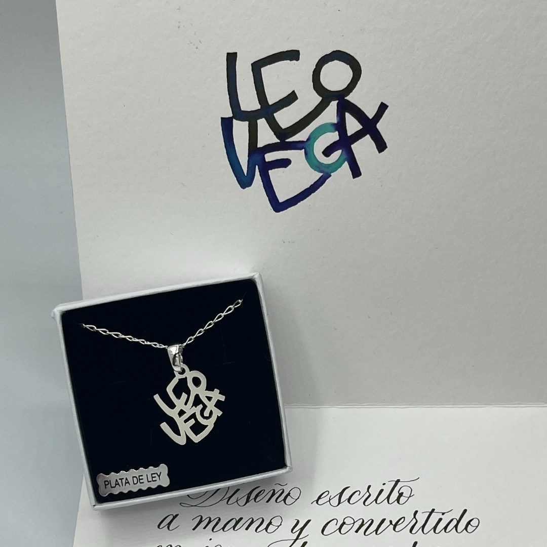 Colgante personalizado nombres lettering