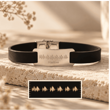 pulsera hombre personalizada latidos - Kirema